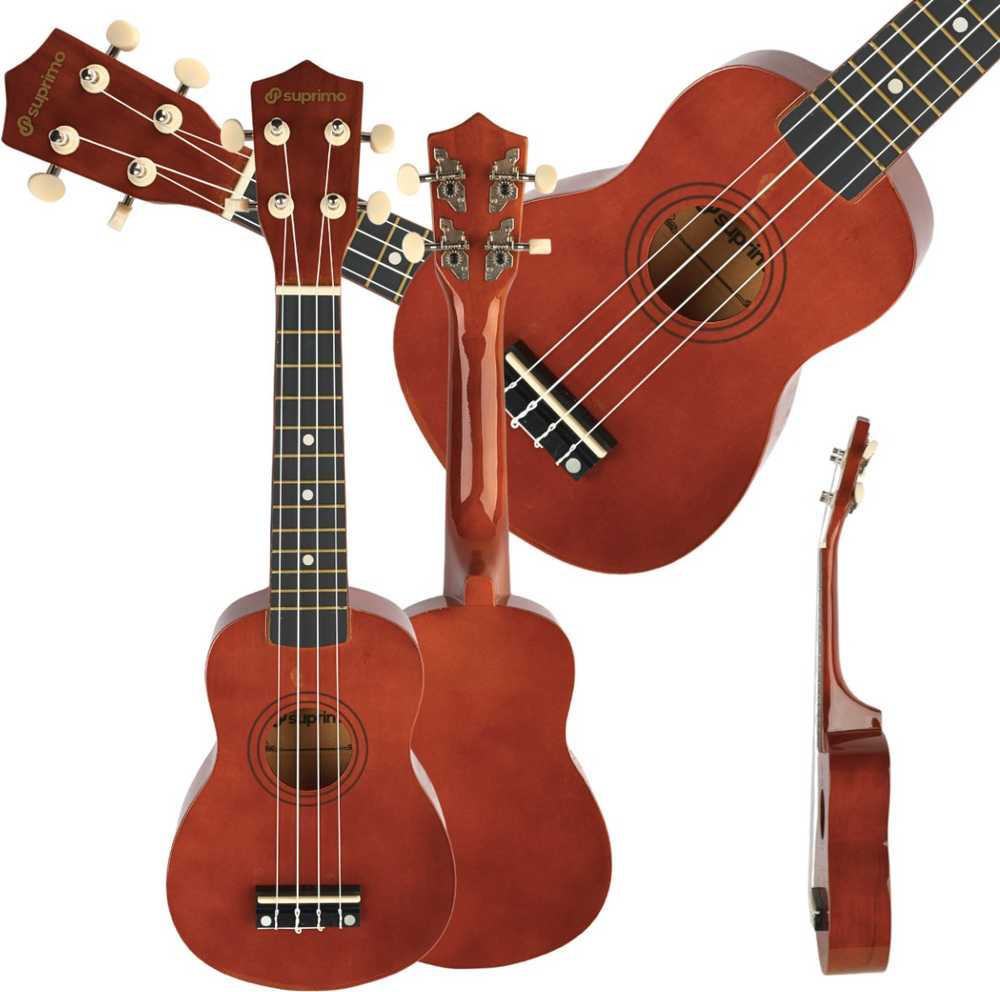 Luna Guitars SUPRIMO UK21 DW sopraninė ukulelė, 21", tamsi mediena