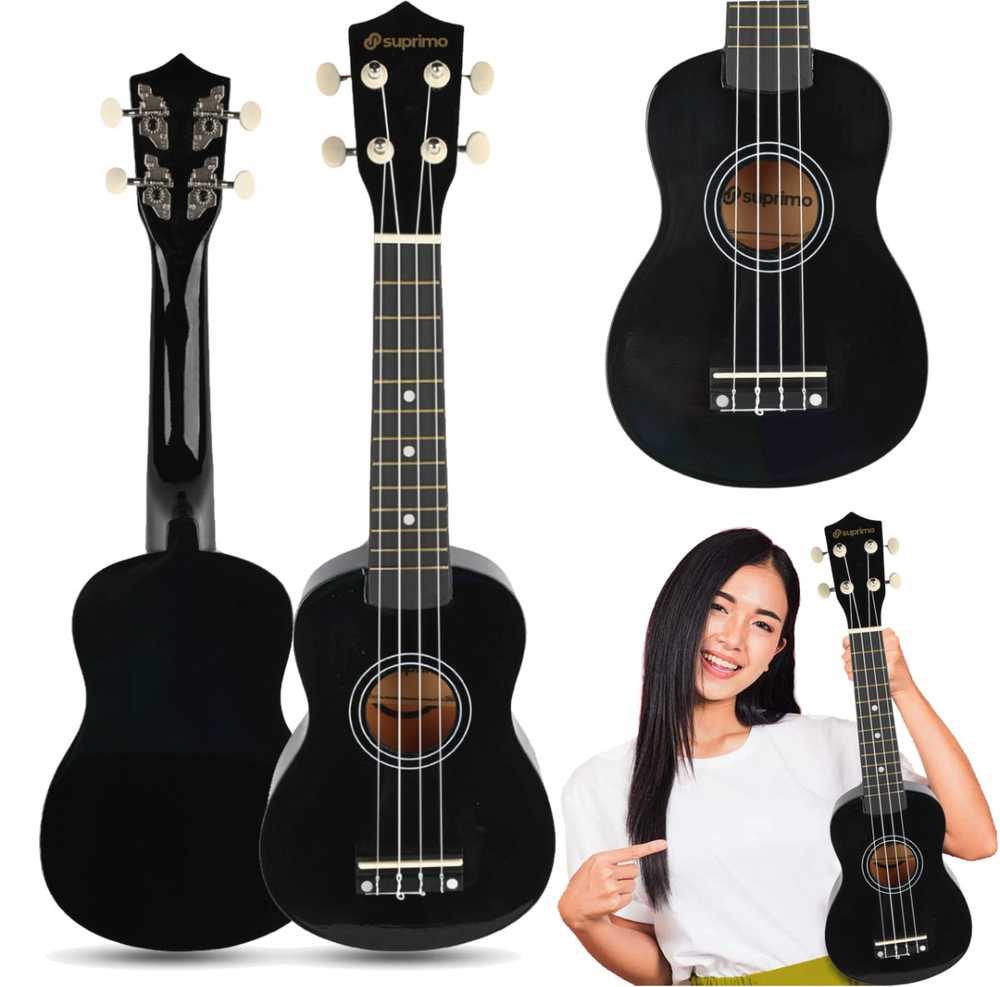 Luna Guitars SUPRIMO UK21 SET BK sopraninė ukulelė 21" juoda