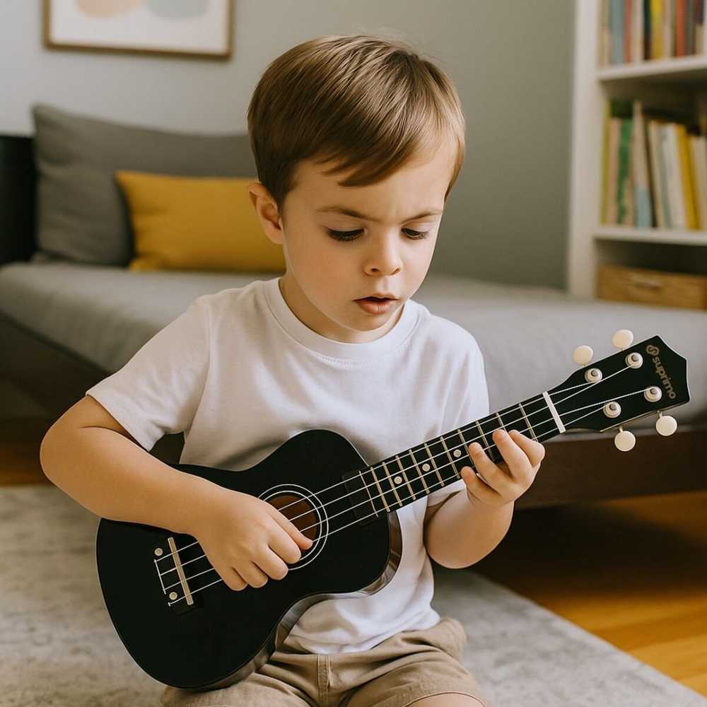 Luna Guitars SUPRIMO UK21 SET BK sopraninė ukulelė 21" juoda
