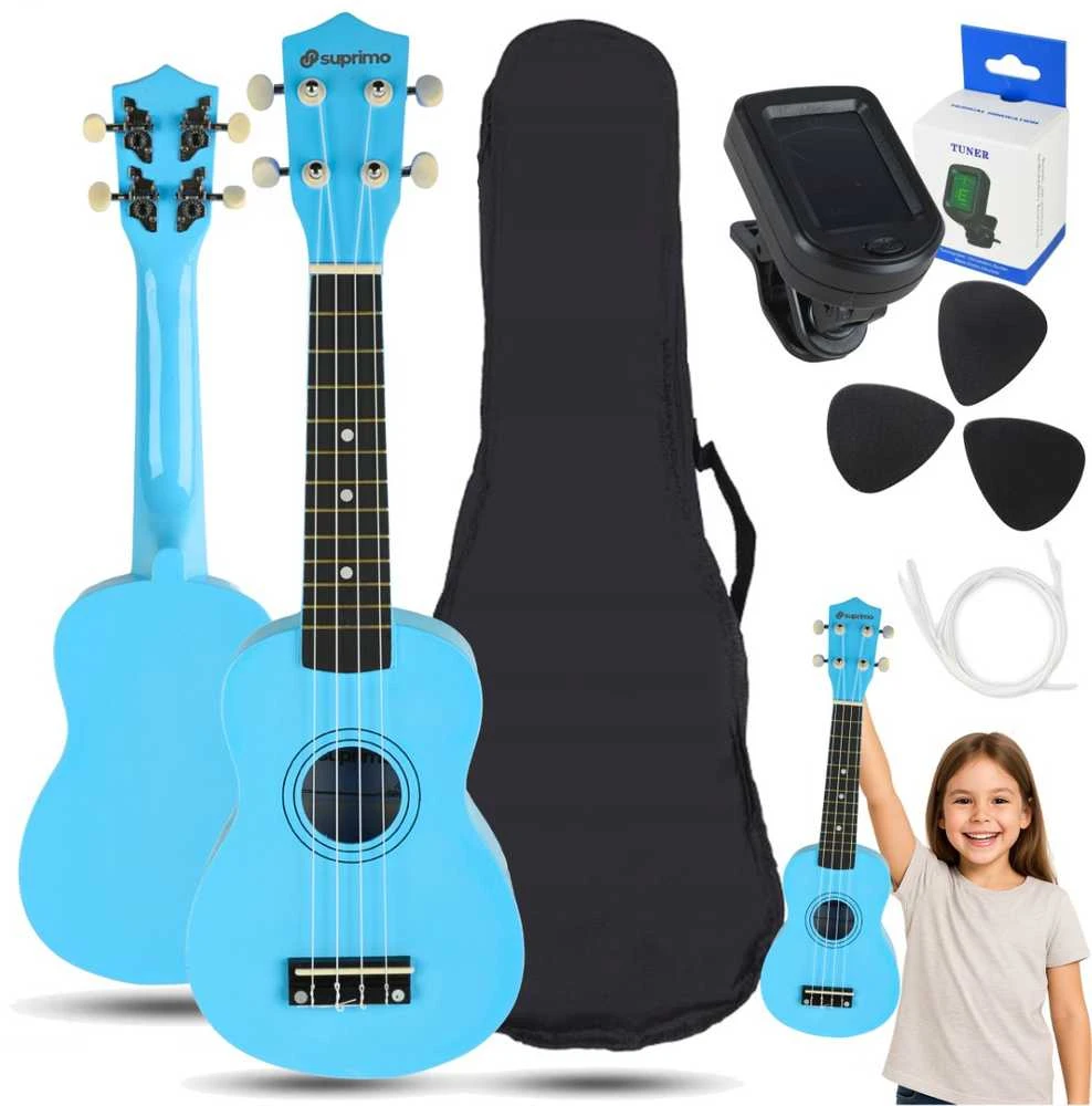 SUPRIMO UK21 SET LB - 21" soprano ukuleles, mėlynas
