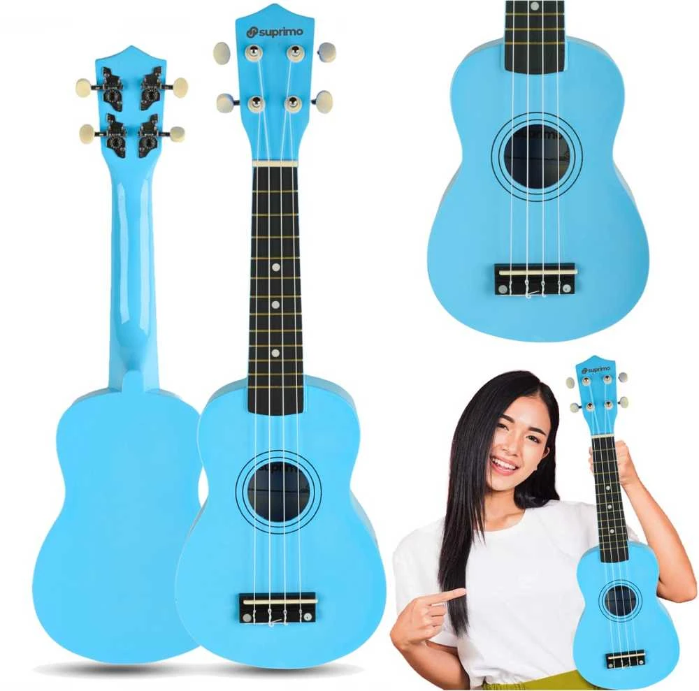 SUPRIMO UK21 SET LB - 21" soprano ukuleles, mėlynas