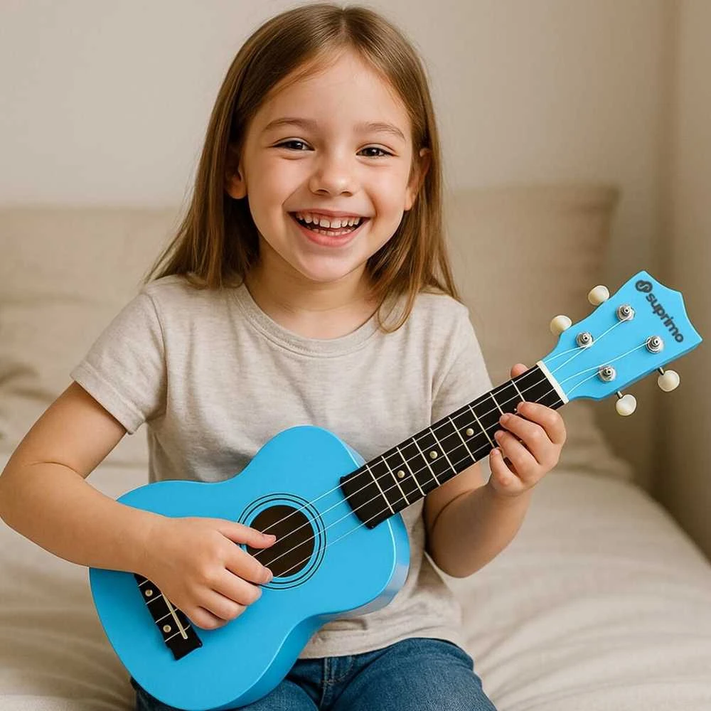 SUPRIMO UK21 SET LB - 21" soprano ukuleles, mėlynas