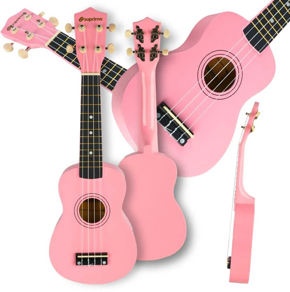 SUPRIMO UK21 SET PK - 21" soprano ukuleles, pink