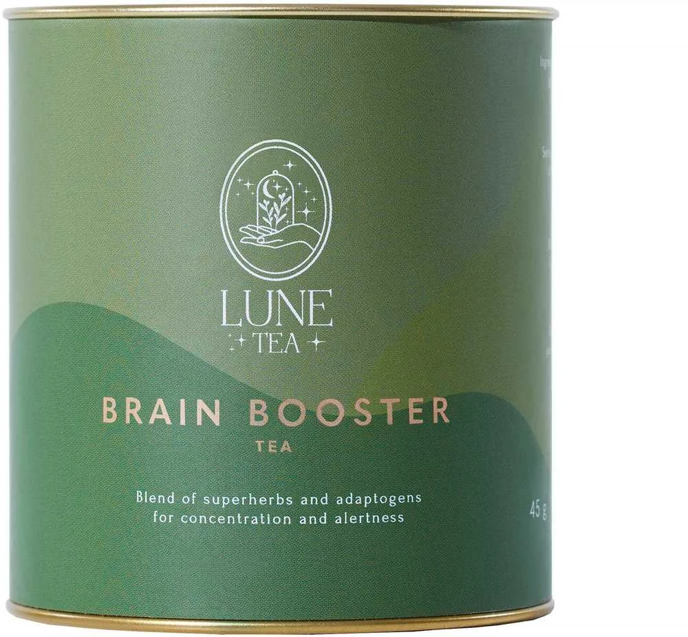 Lune Tea Brain Booster žalia skardinė