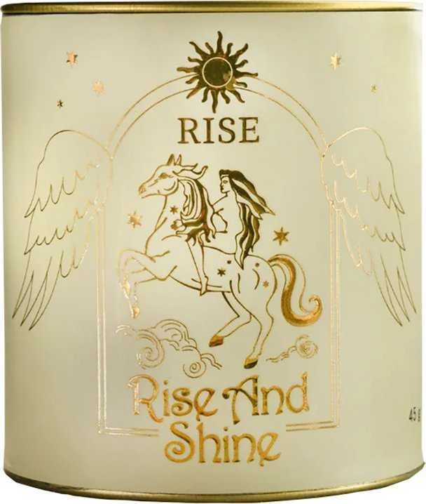 Lune Tea Rise and Shine arbatos pakuotė su auksiniu ornamentu