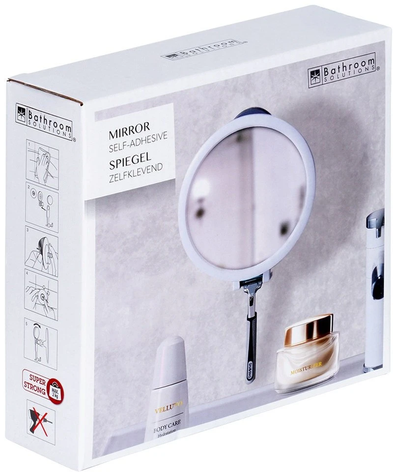 Bathroom Solutions Kosmetinis Veidrodis su Siurbtuku - 17 cm