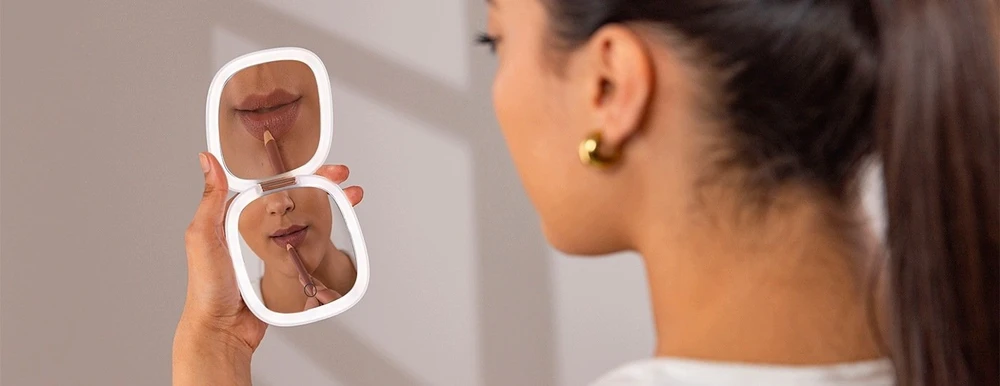 Kosmetinis veidrodis Cecotec Makiažui FaceCare Mini Mirror, USB-C (Cecotec)