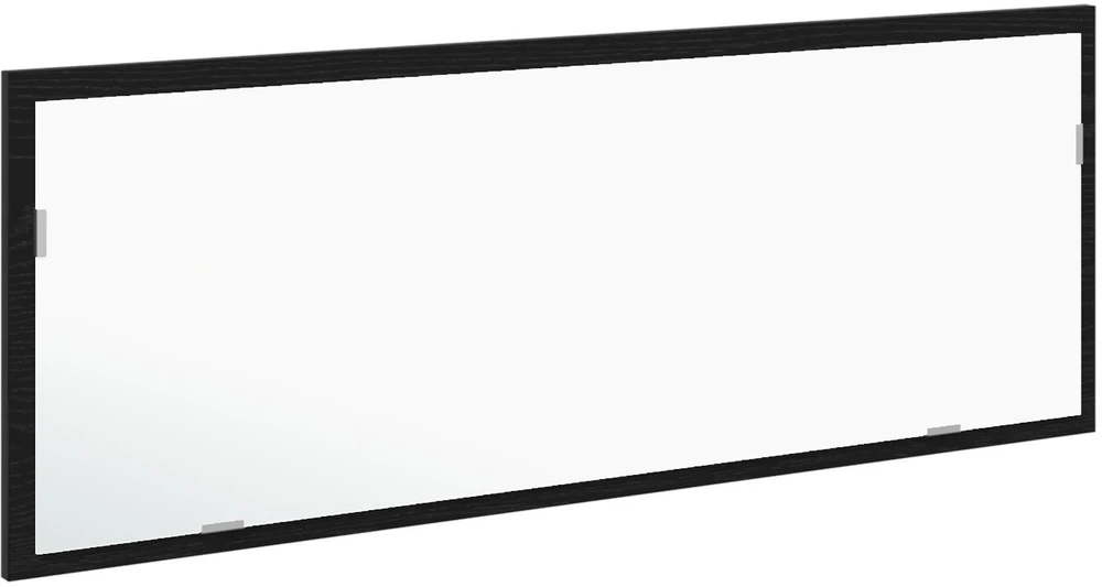 LED vonios veidrodis Juodas ąžuolas 100 x 8,5 x 37 cm Stiklas
