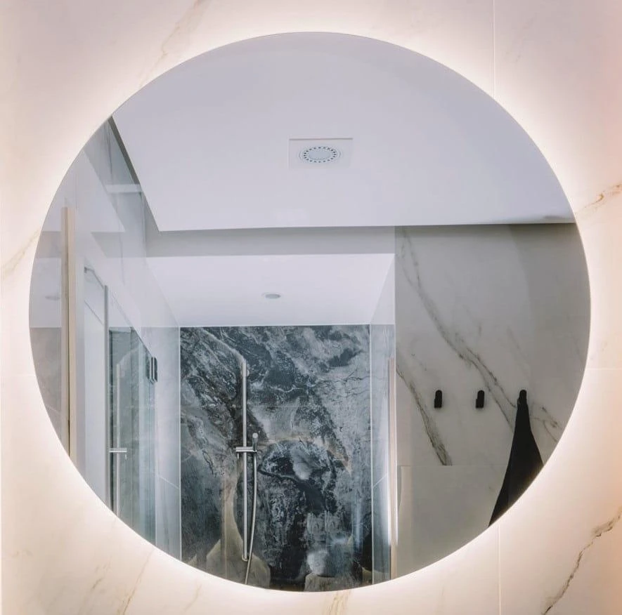 Masterjero BD meninis veidrodis Luna II apvalus vonios veidrodis su LED apšvietimu, 60 cm skersmens