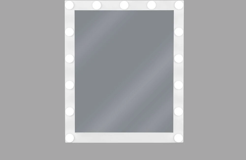 Beliani Voninis LED veidrodis ODENAS 50 cm 60 cm baltas