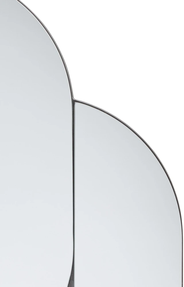 Beliani Sieninis veidrodis CHAILLON 60 cm 80 cm Mėlynas