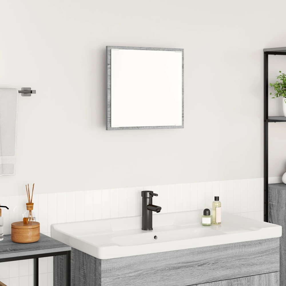 LED vonios veidrodis Pilkas Sonoma 40 x 37 x 8.5 cm