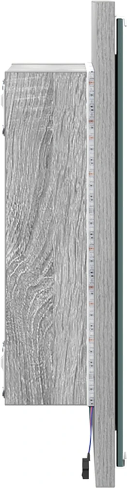 LED vonios veidrodis Pilkas Sonoma 40 x 37 x 8.5 cm