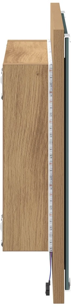 LED vonios veidrodis Amatininkų ąžuolas 40 x 37 x 8.5 cm