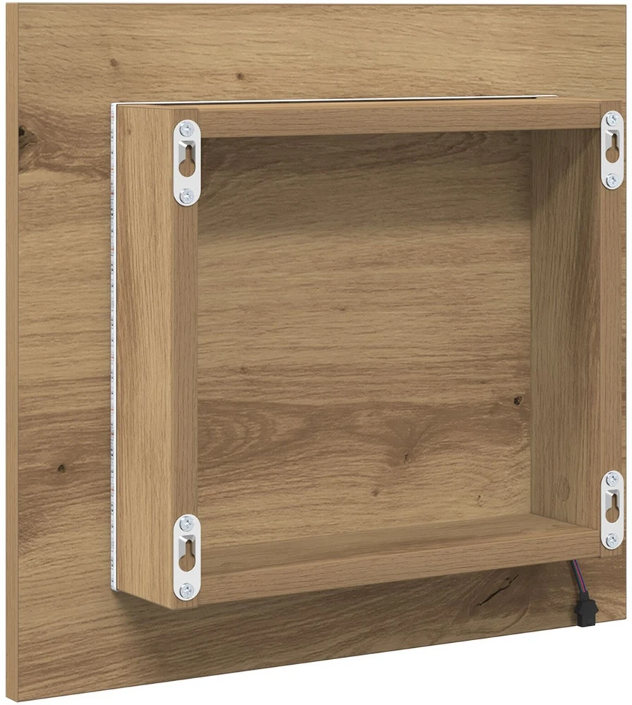 LED vonios veidrodis Amatininkų ąžuolas 40 x 37 x 8.5 cm