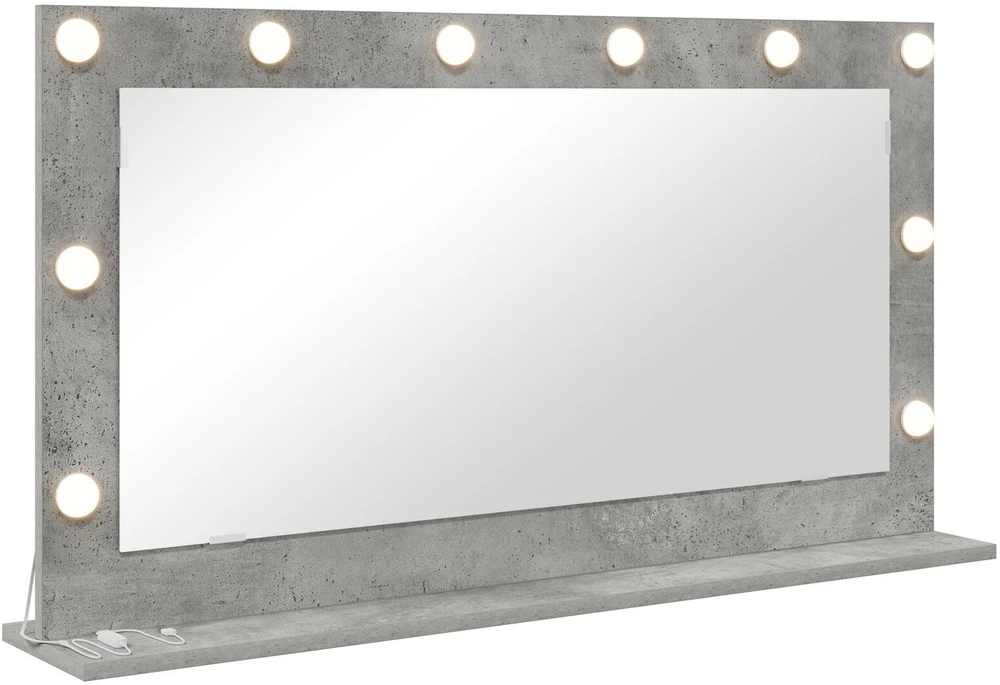 Kosmetinis veidrodis Betono pilka 100 x 55 x 18 cm Stačiakampio