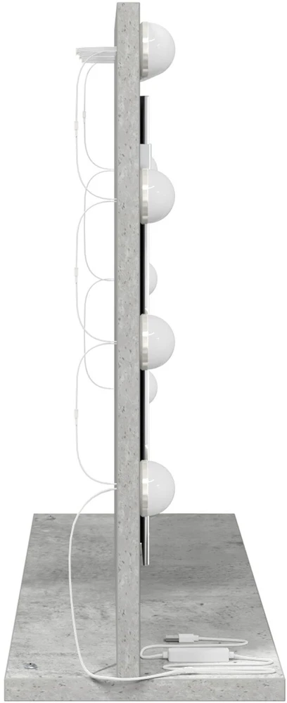 Kosmetinis veidrodis Betono pilka 60 x 45 x 18 cm Stačiakampio