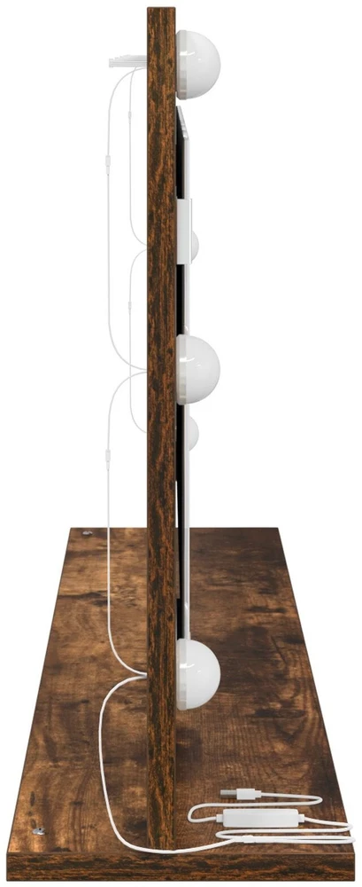 Kosmetinis veidrodis Rūkyta ąžuolas 100 x 45 x 18 cm