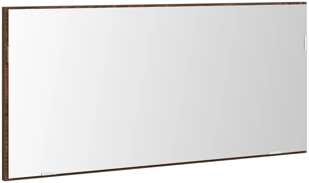 Veidrodis ruda ąžuolo 80 x 37 cm Stiklas ir inžinerinė mediena