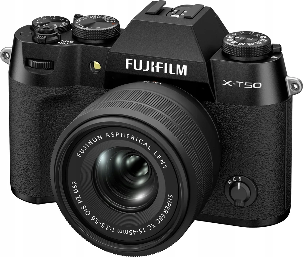 Sisteminis fotoaparatas FUJIFILM X-T50/XC15-45mmF3.5-5.6 OIS PZ Juodas (juodas)