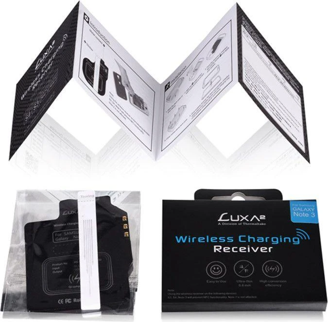 Luxa2 Qi ritės imtuvas, skirtas Samsung Galaxy Note 2 (PO-WPC-RXN2BK-00)