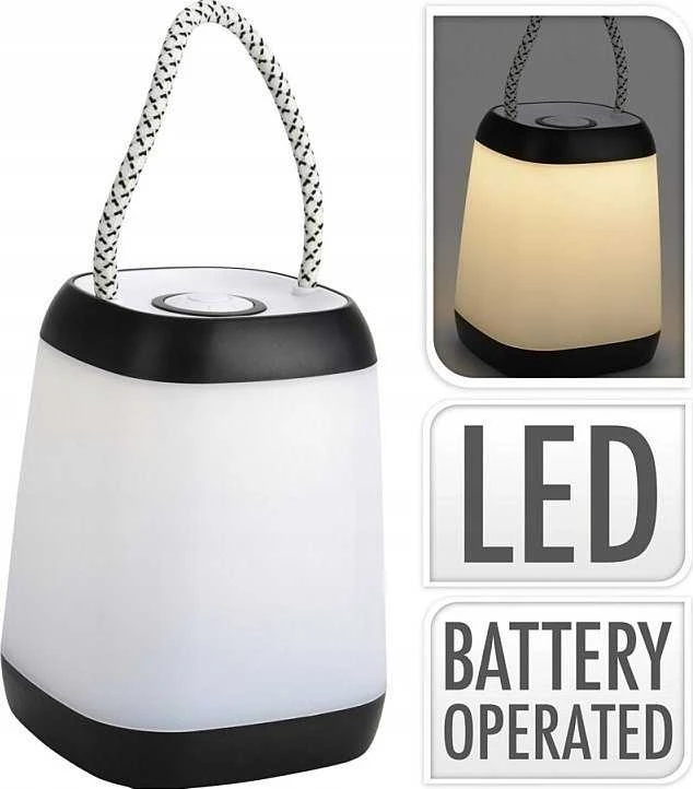 Luxen LED-Tischlampe LED-Leuchte batteriebetrieben LED-Schreibtischampe dimmbar 12x9 cm