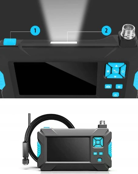 Luxury Prabangus fotoaparato tikrinimo endoskopas 10M 9LED 2xFULL HD
