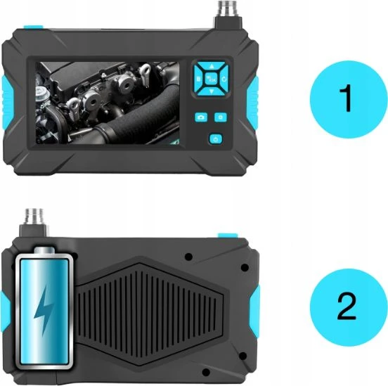 Luxury Prabangus fotoaparato tikrinimo endoskopas 10M 9LED 2xFULL HD