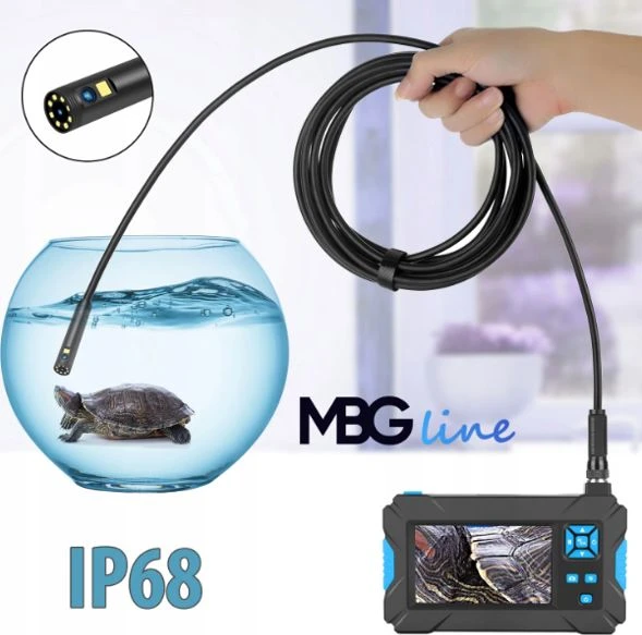 Luxury Prabangus fotoaparato tikrinimo endoskopas 10M 9LED 2xFULL HD
