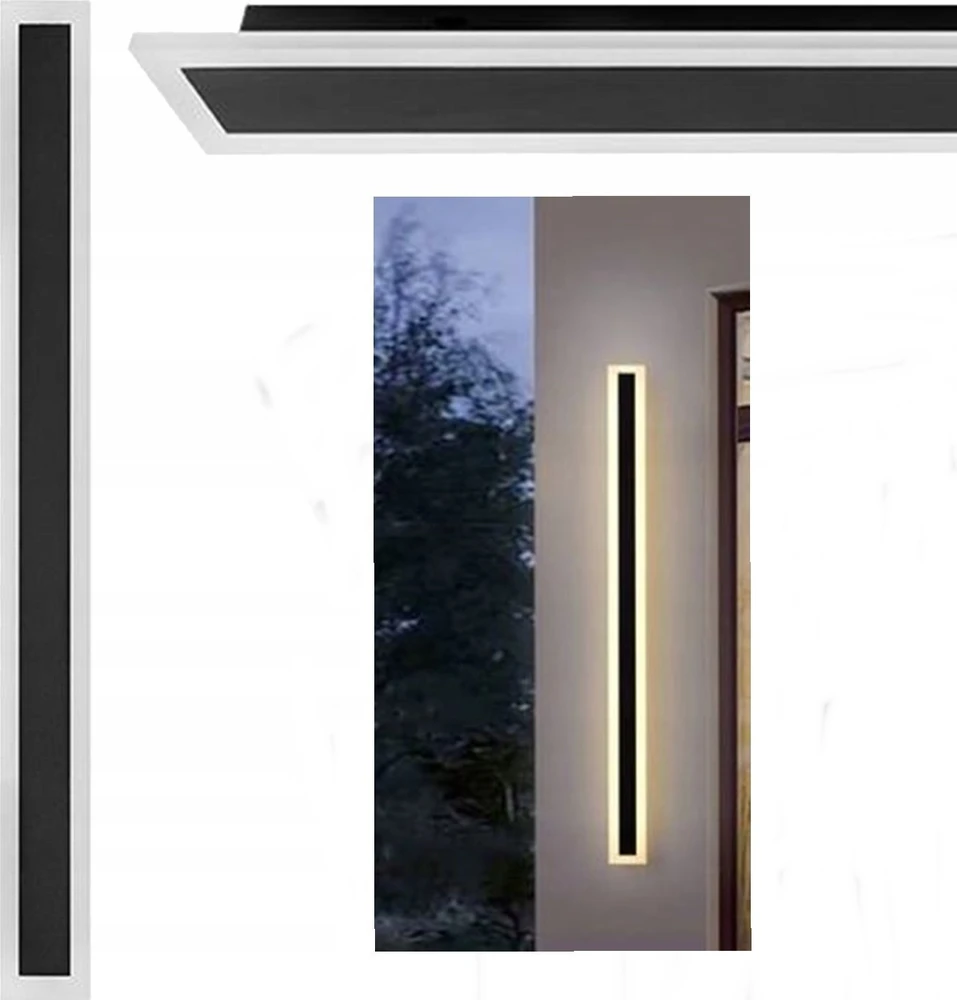 LVT sieninis šviestuvas LVT Durango 8013 lauko sieninis šviestuvas sodo sieninis šviestuvas IP65 1x38W LED 4500K 1900lm juoda/balta