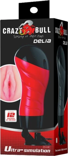 „Pretty Love Crazy Bull Delia Vagina“ vibratorius su 12 vibracijos funkcijų