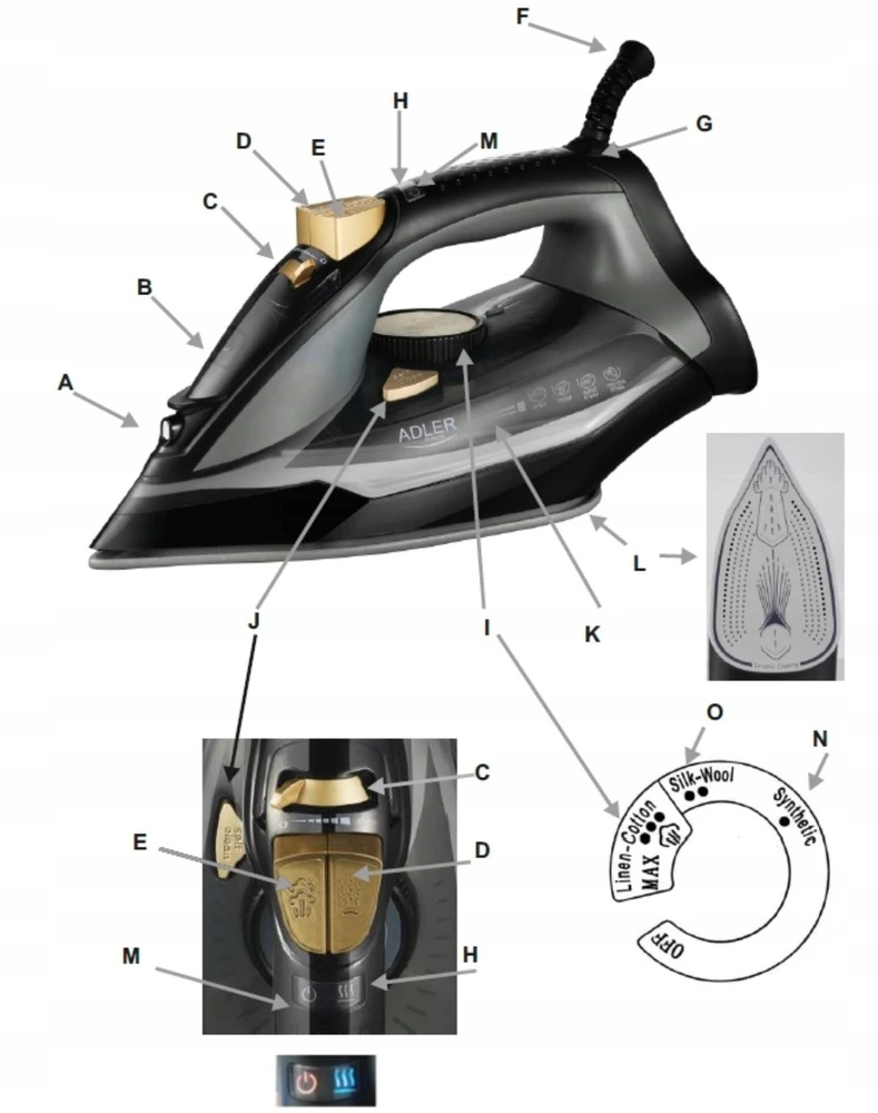 Adler AD 5038 juoda