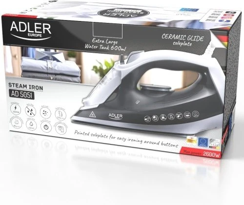 Adler AD 5051 garinis lygintuvas su keraminiu padu