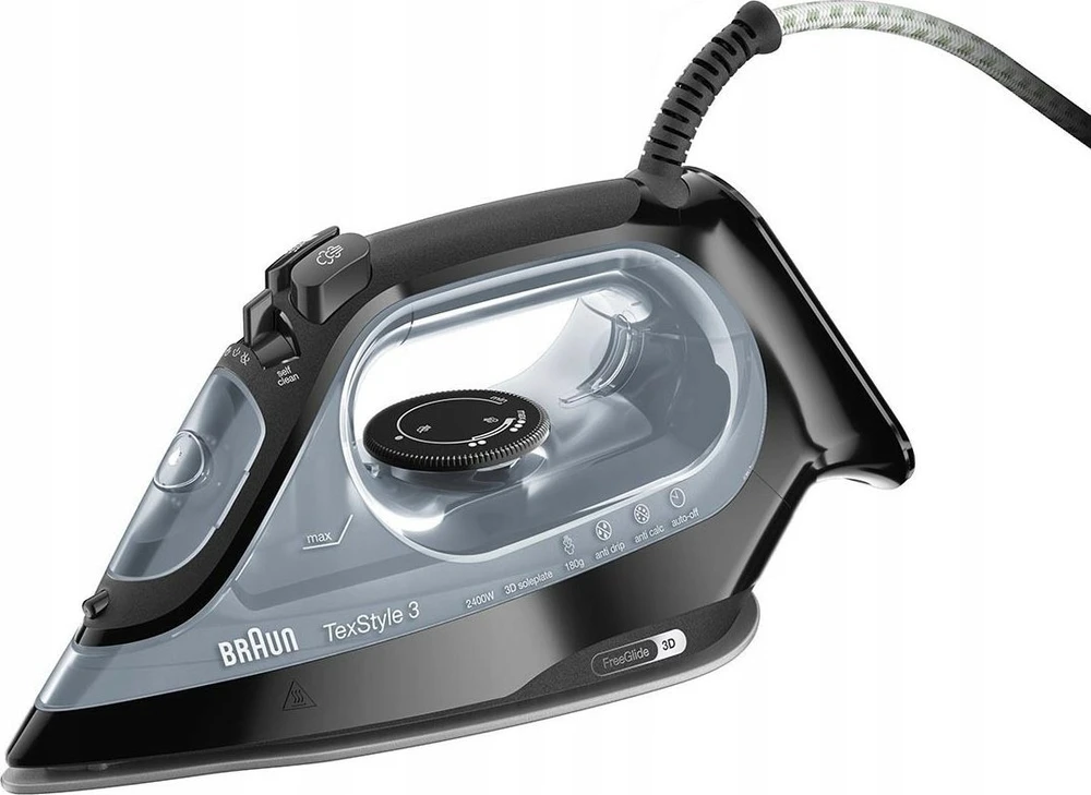 BRAUN TexStyle 3 Garų lygintuvas SI 3055 BK, Juodas