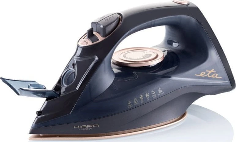 ETA | Lygintuvas | Kiara ETA127690000 | Cordless Garų lygintuvas | 2200 W | Vanduo tank capacity 220 ml | Continuous steam 40 g/min | Steam boost performance 90 g/min | Juodas