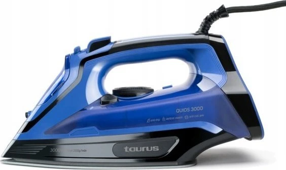 Garų Lygintuvas - Taurus 3000 W, Keraminis Padas, Juoda/Mėlyna