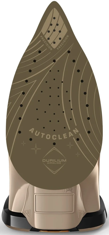 Tefal Ultimate Pure FV9852E0 iron Dry & Garų lygintuvas Durilium AirGlide Autoclean soleplate 3200 W Juodas, Copper
