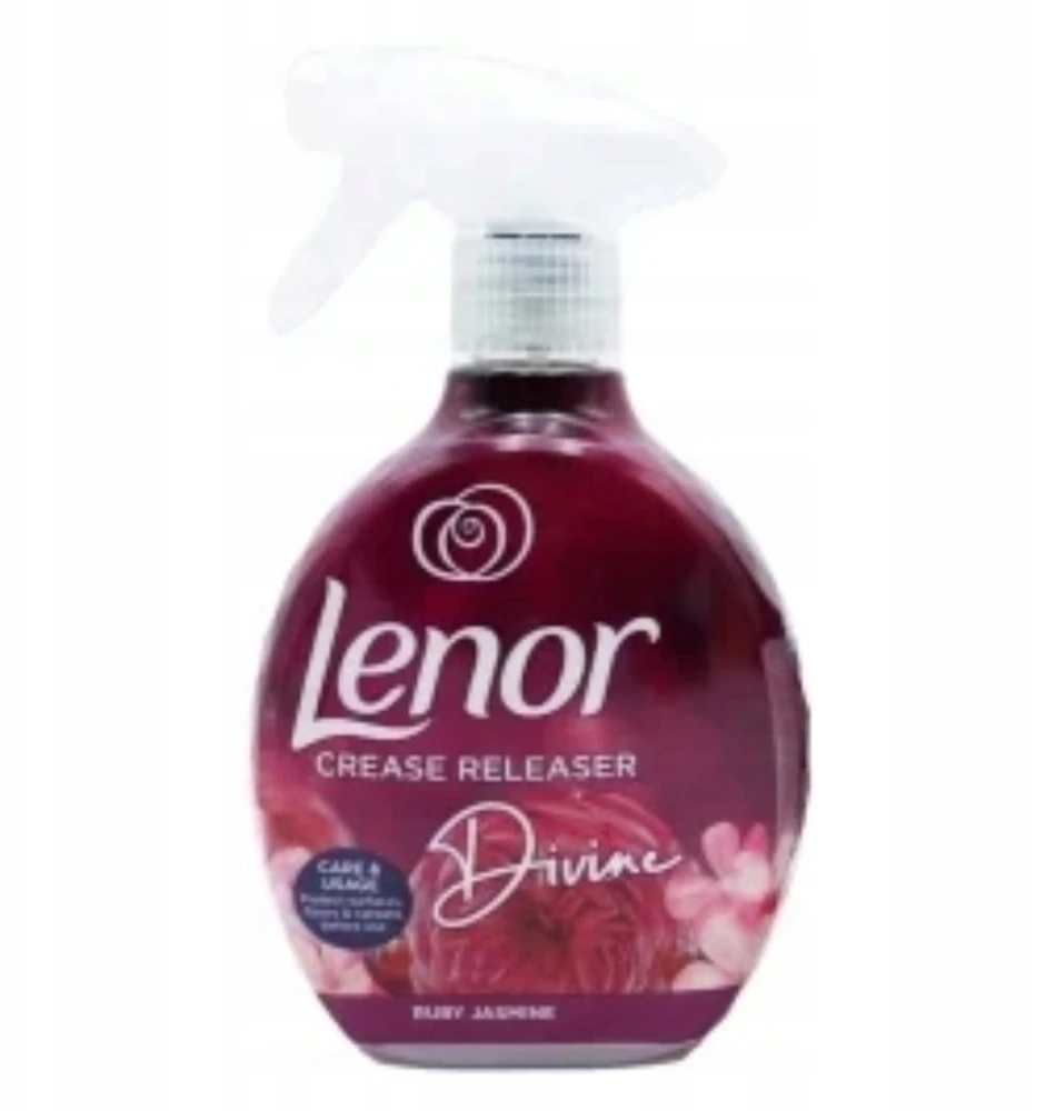 Audinių lyginimo purškiklis LENOR Jasmine & Raudona Berries, 500 ml