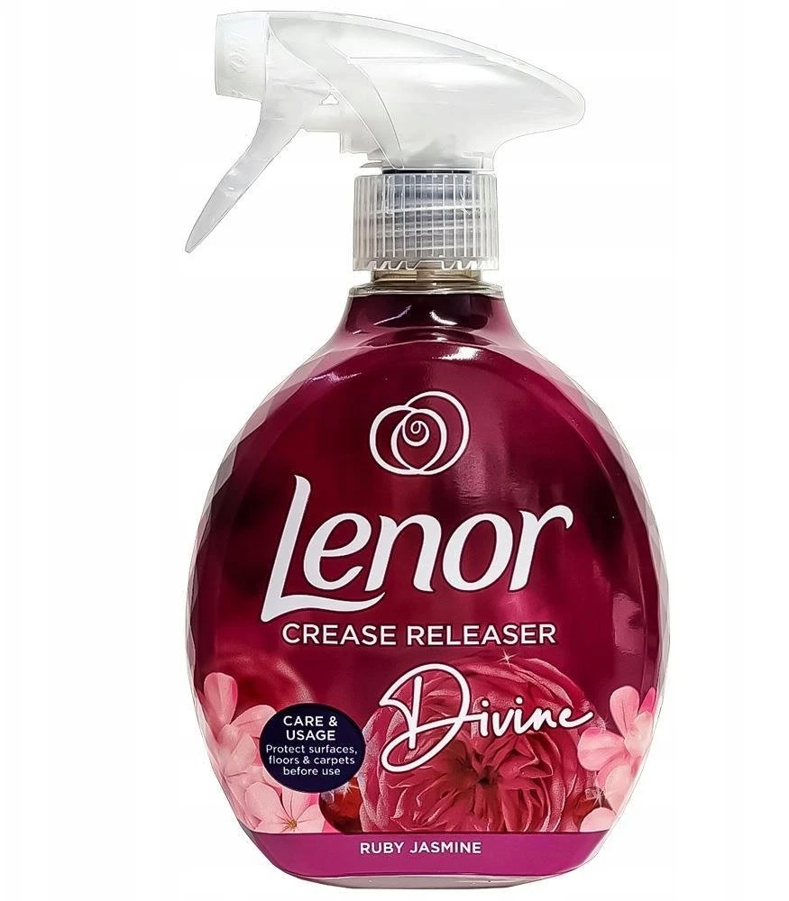 Audinių lyginimo purškiklis LENOR Jasmine & Raudona Berries, 500 ml