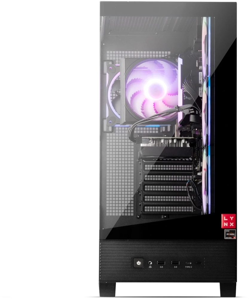 Stacionarus kompiuteris Komputer Lynx LYNX Challenger Ryzen 7 7800X3D 32GB 2TB SSD NVMe RX 9070XT 16G W11 Home