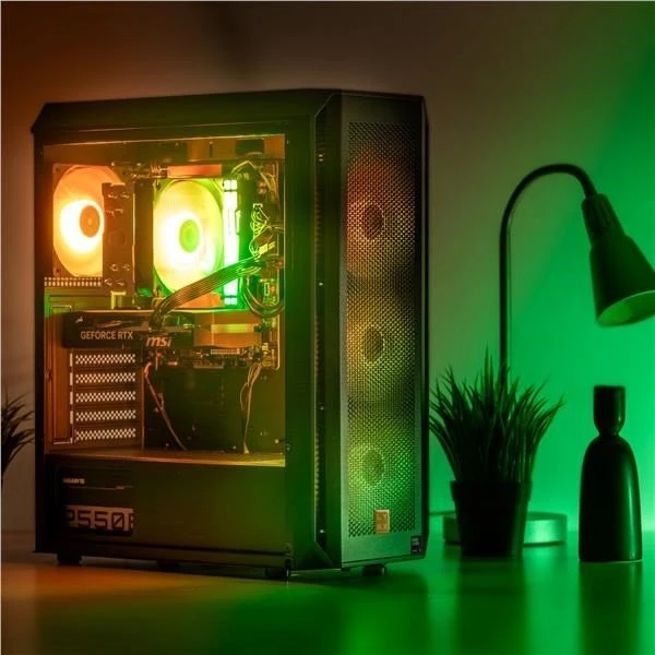 Stacionarus kompiuteris Komputer Lynx LYNX Challenger Ryzen 8400F 16GB 1TB SSD NVMe RTX 5060 8G W11 Home
