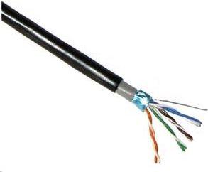 Lynx CS montavimo kabelis, Cat5E, tvirtas, PVC, 305 m, PE + PVC (LX-SLD-FTP5E-OUTDJ-BK)