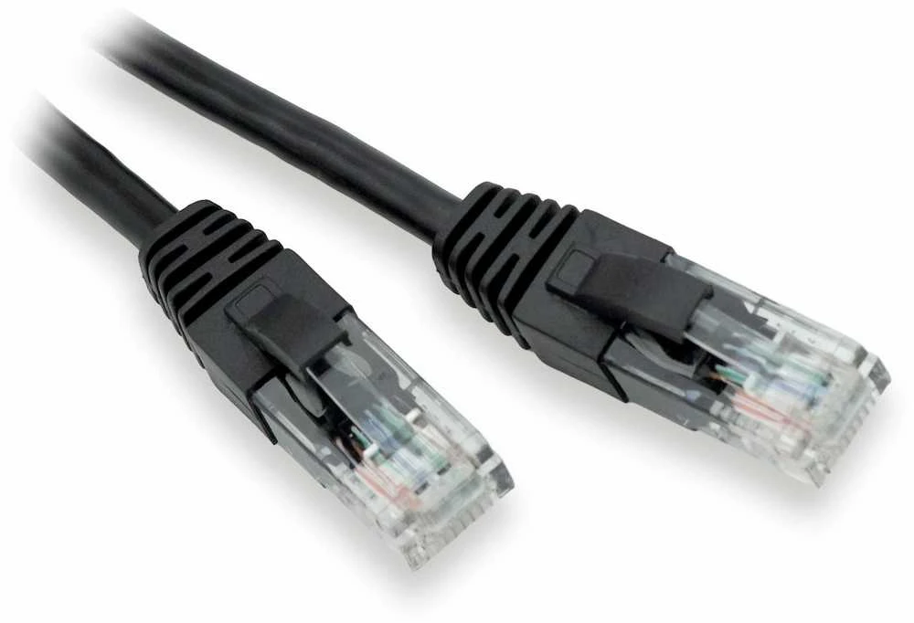 LYNX UTP jungiamasis kabelis Cat5e, PVC, CCA, 2m, juodas