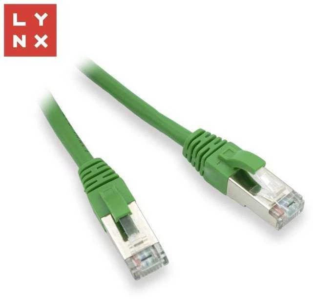 LYNX FTP jungiamasis kabelis Cat5e PVC, CCA, 7m, žalias
