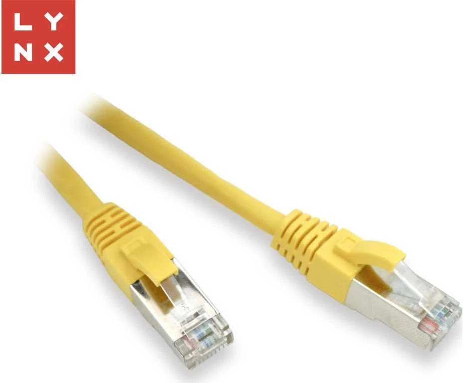 LYNX FTP jungiamasis kabelis Cat5e PVC, CCA, 20m, geltonas