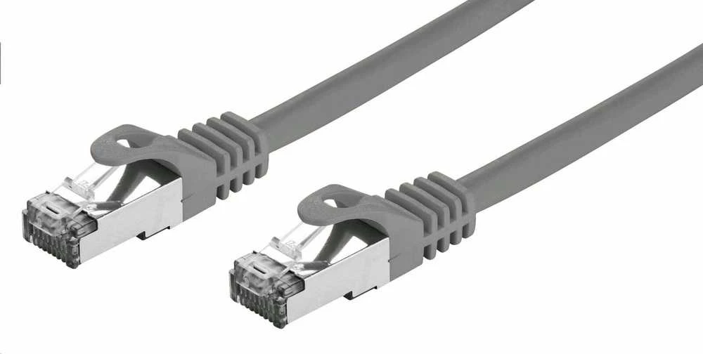 LYNX FTP jungiamasis kabelis Cat5e PVC, CCA, 0,1 m, pilkas (pakuotėje 10 vnt.)