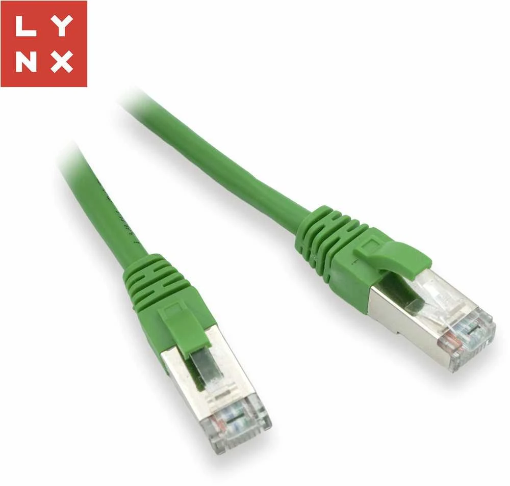 LYNX FTP jungiamasis kabelis Cat5e PVC, CCA, 20m, žalias