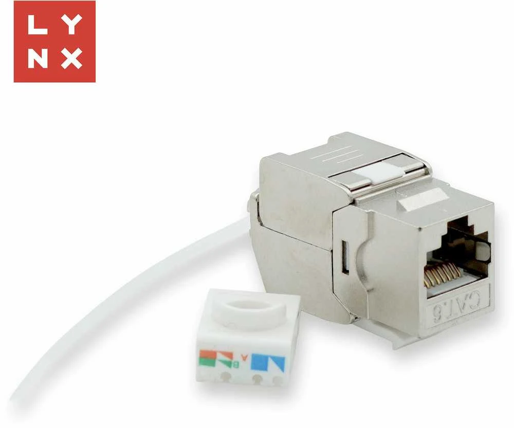 LYNX keystone STP Cat6, savisriegis, sidabrinis