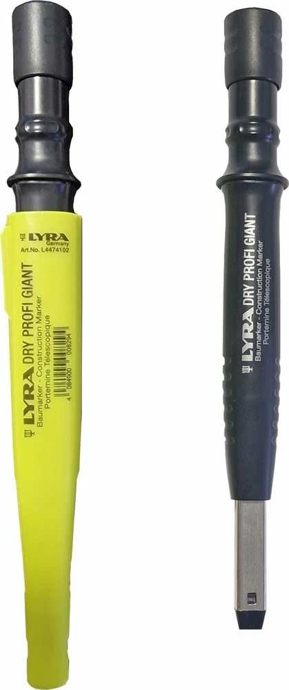 Marker Statybinis žymeklis, grafitinis užpildas, 4,8/2 mm, 2 val., lyra-dryprofi giant