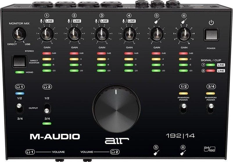 Stiprintuvas MDU M-AUDIO AIR 192 14 garso įrašymo sąsaja